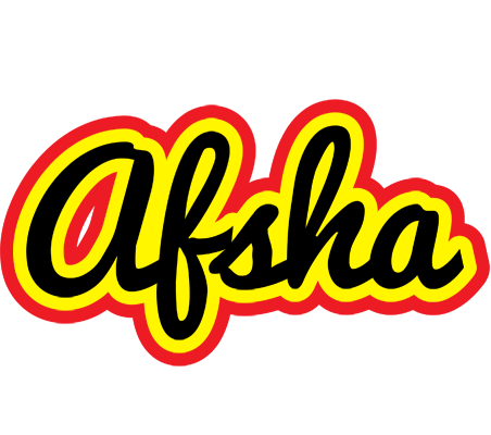 Afsha flaming logo