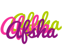 Afsha flowers logo