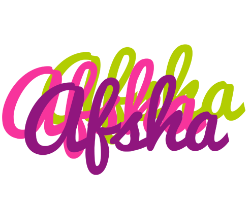 Afsha flowers logo