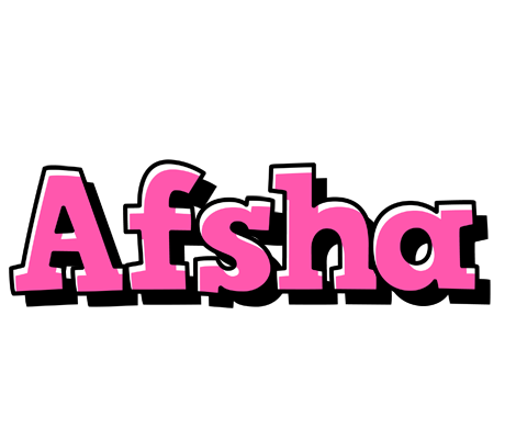 Afsha girlish logo