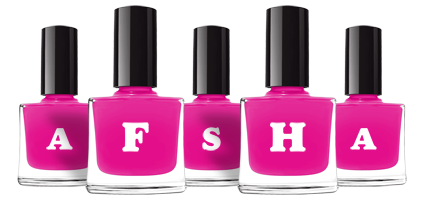 Afsha nails logo