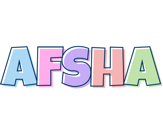 Afsha pastel logo