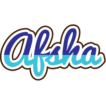 Afsha raining logo