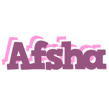 Afsha relaxing logo