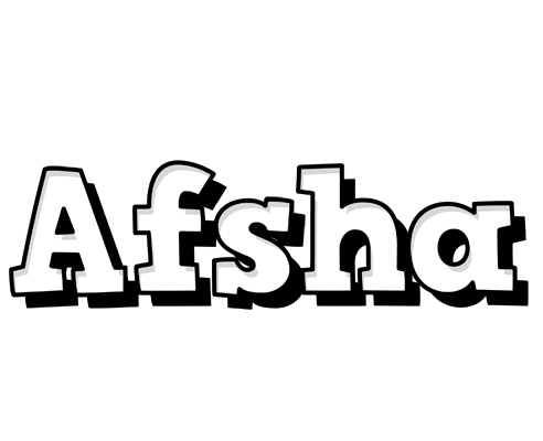 Afsha snowing logo