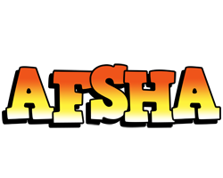 Afsha sunset logo