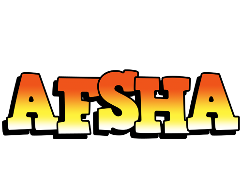 Afsha sunset logo