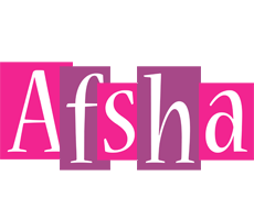 Afsha whine logo