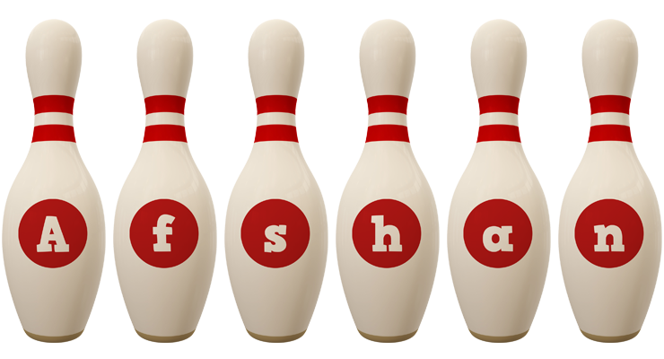 Afshan bowling-pin logo