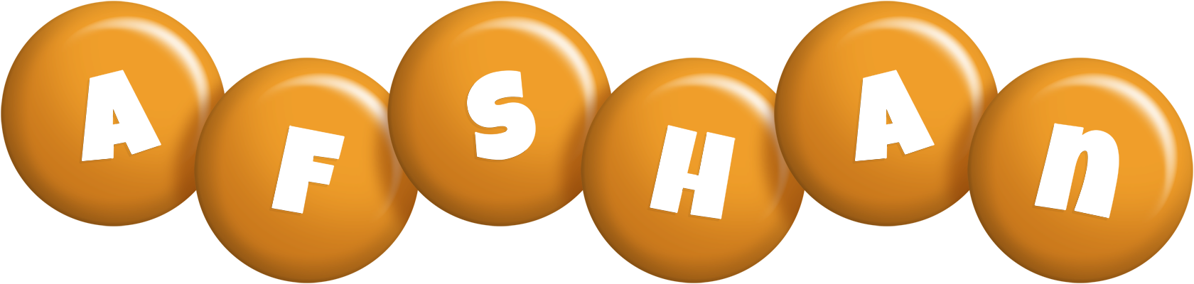 Afshan candy-orange logo