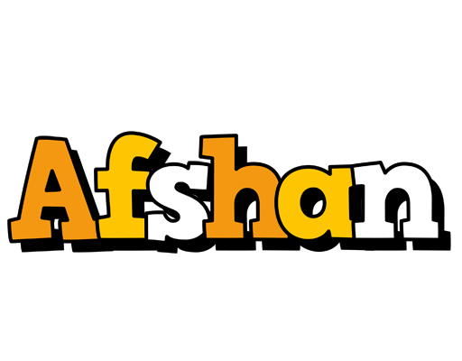 Afshan cartoon logo