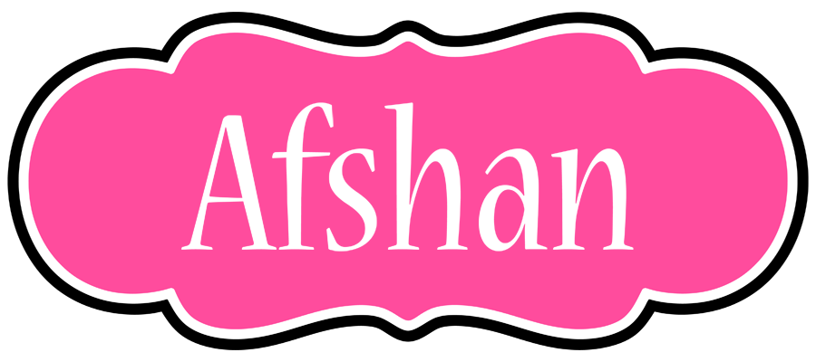 Afshan invitation logo