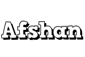 Afshan snowing logo