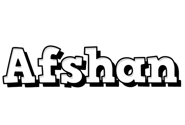 Afshan snowing logo