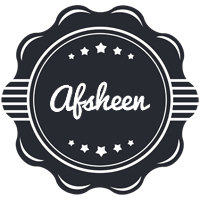 Afsheen badge logo