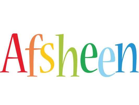 Afsheen birthday logo