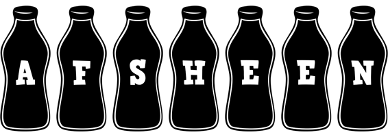 Afsheen bottle logo