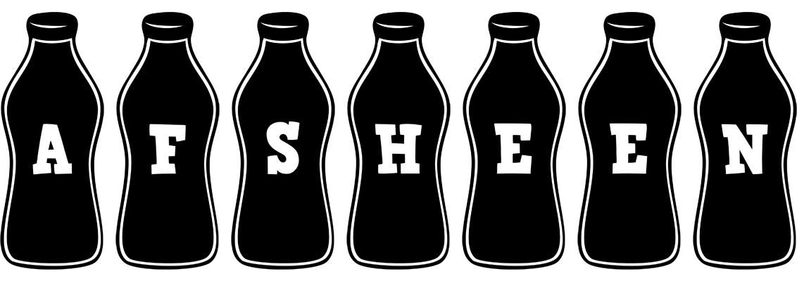 Afsheen bottle logo