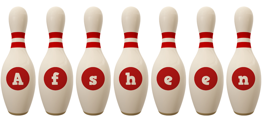 Afsheen bowling-pin logo