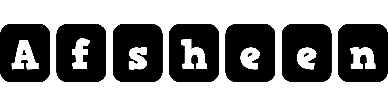 Afsheen box logo