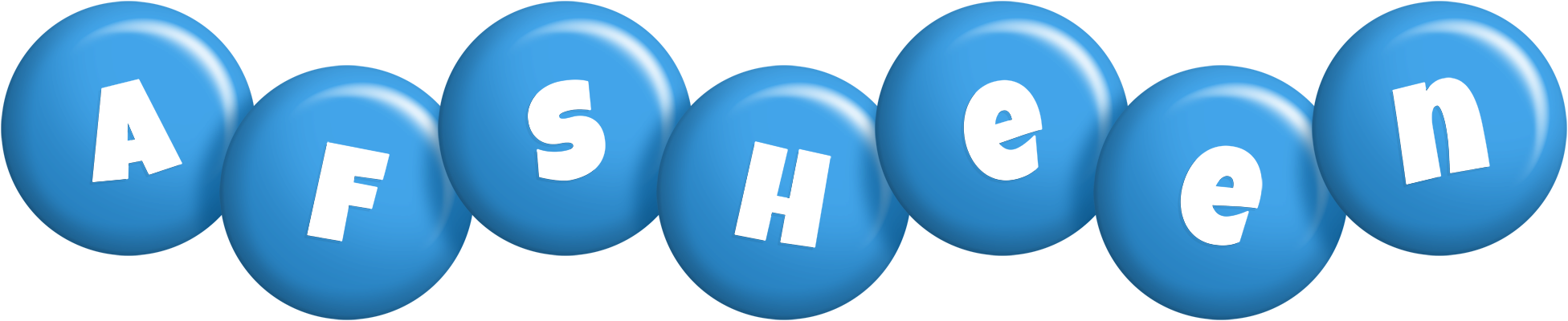 Afsheen candy-blue logo
