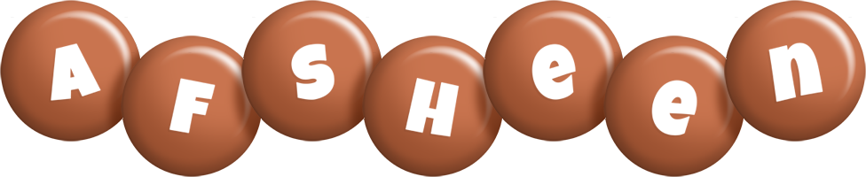 Afsheen candy-brown logo