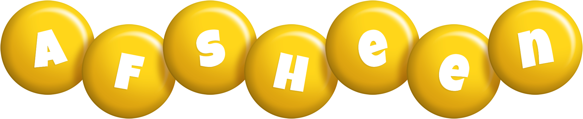 Afsheen candy-yellow logo