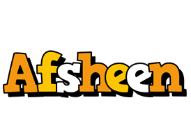 Afsheen cartoon logo