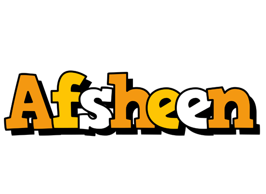 Afsheen cartoon logo