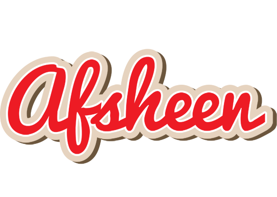 Afsheen chocolate logo