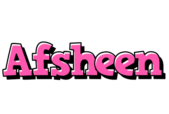Afsheen girlish logo