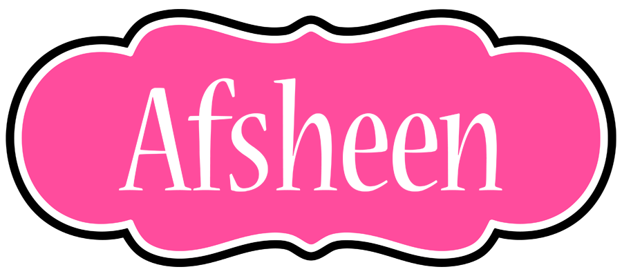 Afsheen invitation logo