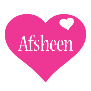 Afsheen love-heart logo