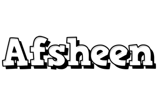 Afsheen snowing logo