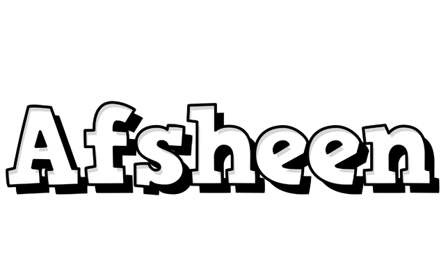Afsheen snowing logo