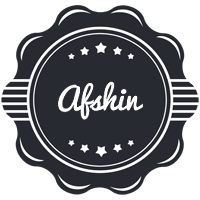 Afshin badge logo