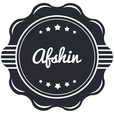 Afshin badge logo