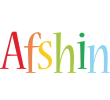 Afshin birthday logo