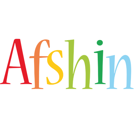 Afshin birthday logo