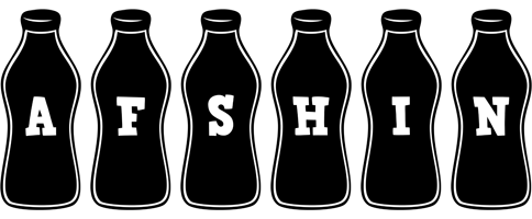 Afshin bottle logo