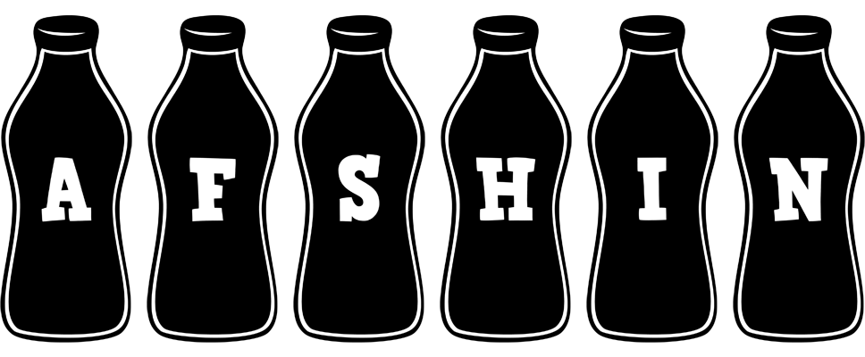 Afshin bottle logo