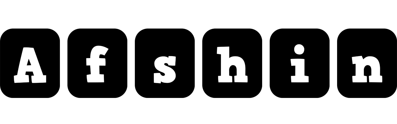 Afshin box logo