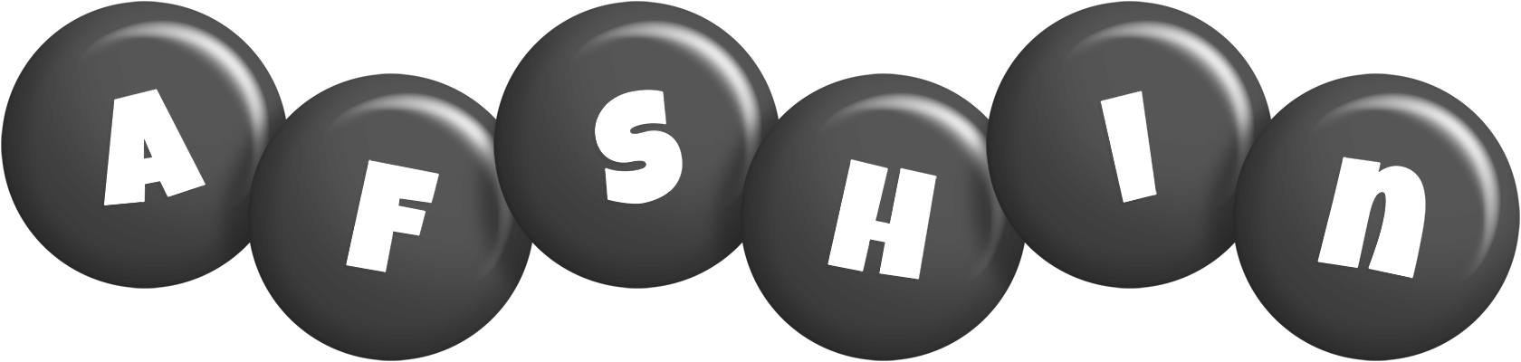 Afshin candy-black logo