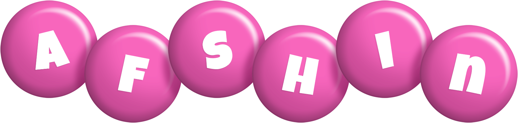 Afshin candy-pink logo
