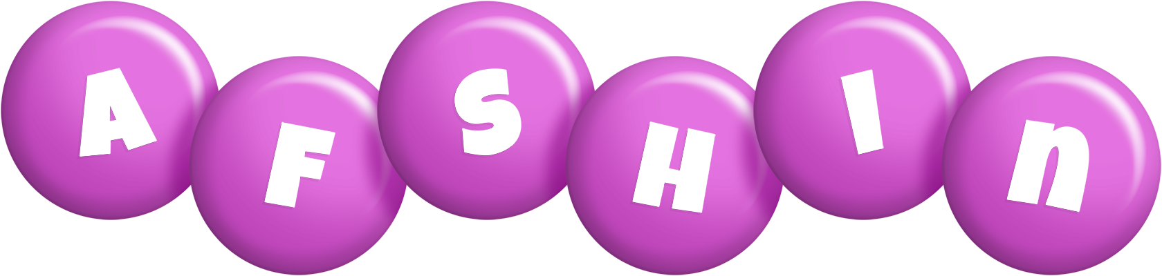 Afshin candy-purple logo