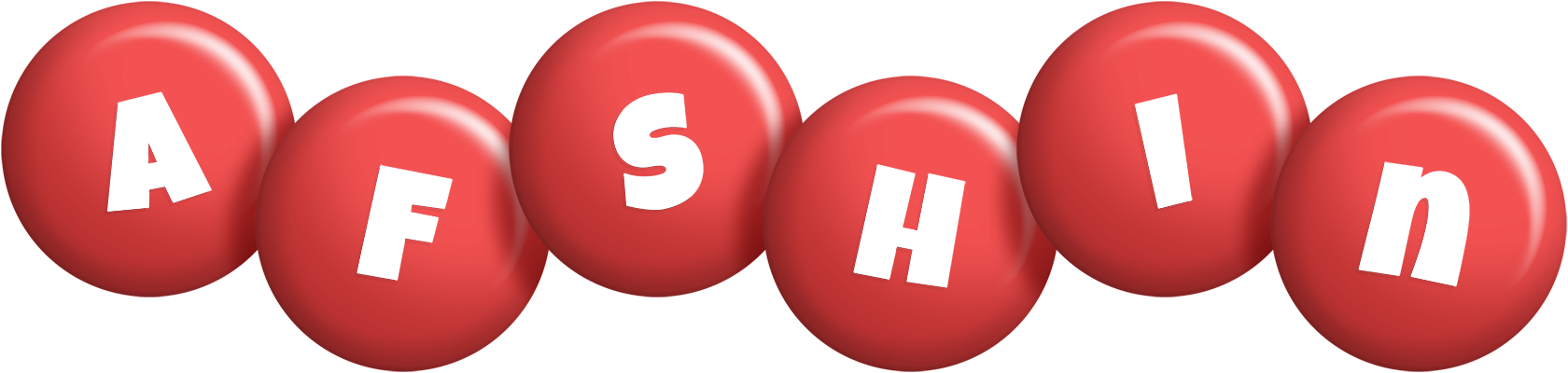 Afshin candy-red logo