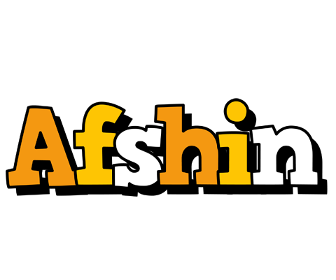 Afshin cartoon logo