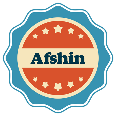 Afshin labels logo