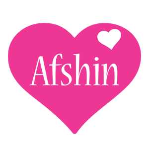 Afshin love-heart logo