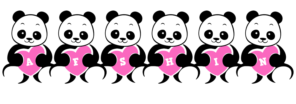 Afshin love-panda logo